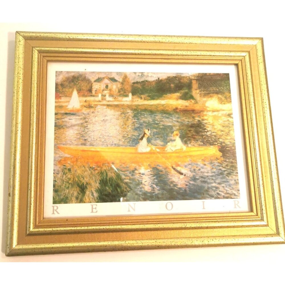 Pierre-Auguste Renoir The Skiff Gold Framed Print
